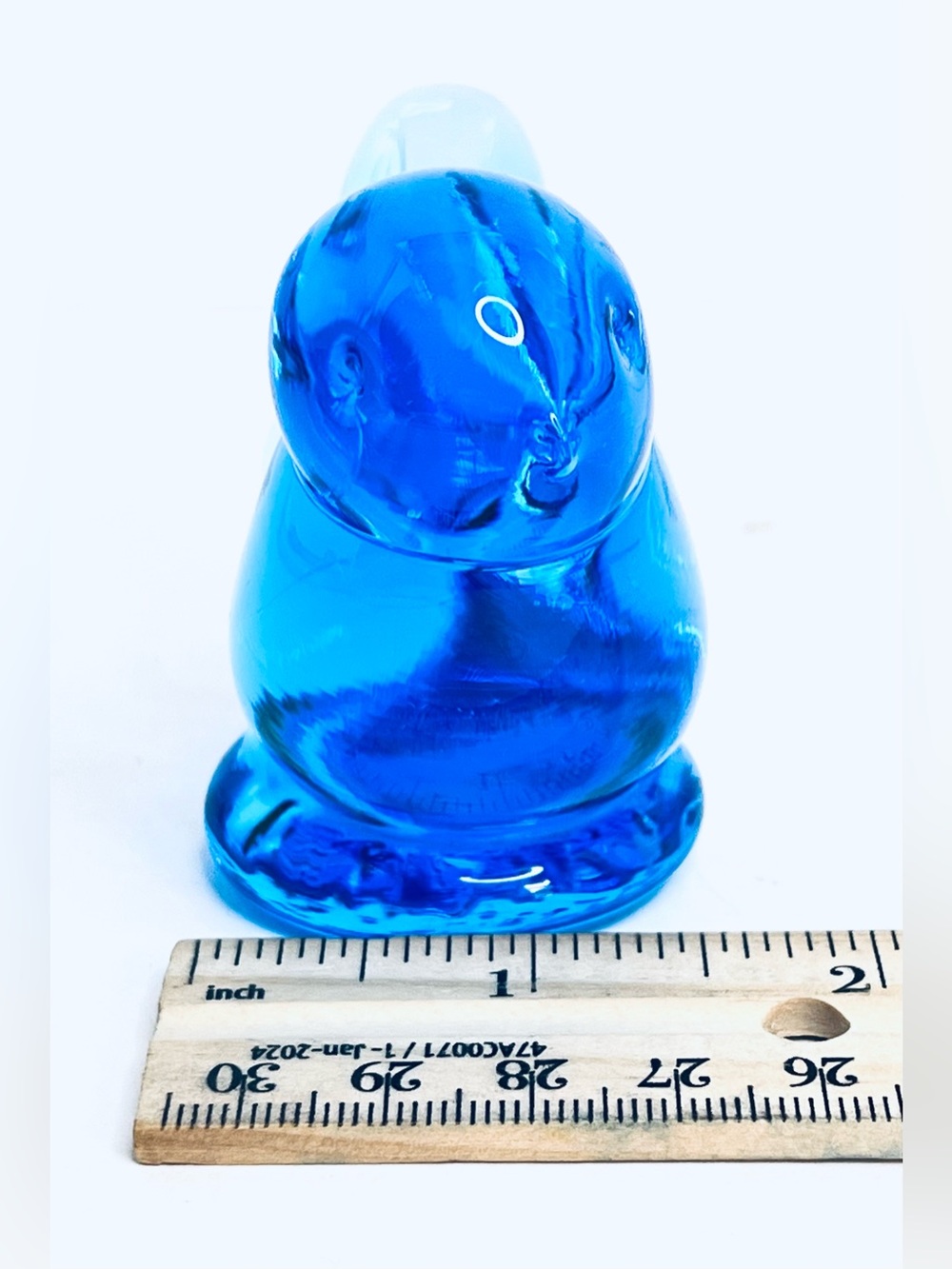 Leo Ward Bluebird of Happiness Signed 1990 Art Glass Bird Figurine Vintage - Picture 8 of 10